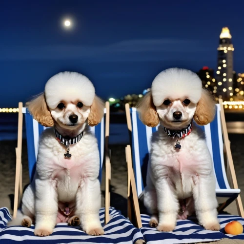 dog photography,cavapoo,beach furniture,dog-photography,king charles spaniel,cavachon,beach background,beach dog,cavalier king charles spaniel,bichon frisé,maltepoo,miniature poodle,toy poodle,japanese chin,stray dog on beach,bichon,cheerful dog,beach chairs,beach tent,two dogs,Photography,General,Realistic