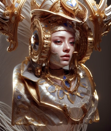 gold mask,golden mask,gold leaf,golden crown,sculpt,gold paint stroke,priestess,foil and gold,fantasy portrait,gold crown,gilding,gold lacquer,baroque angel,gold paint strokes,cleopatra,zodiac sign libra,gold deer,golden wreath,gold jewelry,artemisia