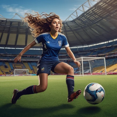 women's football,soccer player,soccer-specific stadium,soccer kick,soccer,fifa 2018,sprint woman,indoor games and sports,wall & ball sports,sports girl,soccer ball,soccer cleat,world cup,footballer,european football championship,sports jersey,football player,connectcompetition,football equipment,sports equipment,Illustration,Realistic Fantasy,Realistic Fantasy 25