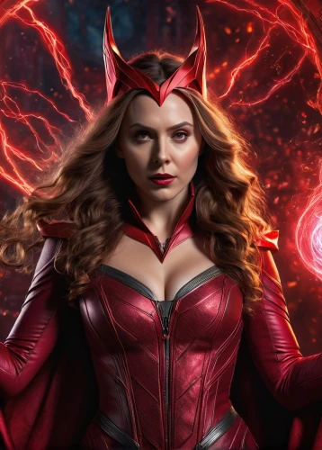 scarlet witch,captain marvel,goddess of justice,wanda,red super hero,evil woman,avenger,power icon,elenor power,devil,red,superhero background,fantasy woman,super heroine,woman power,fierce,monsoon banner,marvels,the enchantress,fire siren,Photography,General,Fantasy