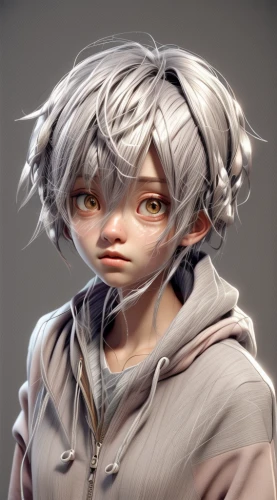 male elf,tiber riven,piko,male character,cosmetic,violet head elf,3d model,killua,portrait background,gray color,meteora,eris,elf,hedgehog child,gray bird,layered hair,natural cosmetic,child portrait,material test,chaoyang