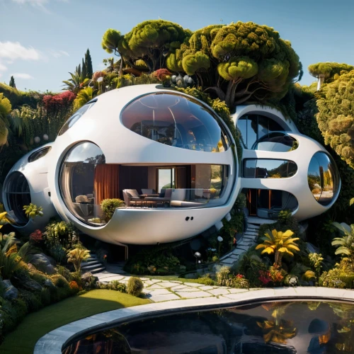futuristic architecture,cubic house,futuristic landscape,mobile home,mirror house,futuristic art museum,cube house,smart house,luxury real estate,roof domes,futuristic,holiday home,luxury property,sky space concept,3d rendering,spaceship,smart home,beautiful home,cube stilt houses,dunes house,Photography,General,Sci-Fi