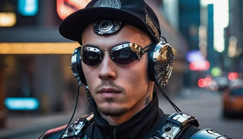 cyberpunk,cyber glasses,cyborg,dj,streampunk,futuristic,3d man,steampunk,cyber,anime 3d,eye glass accessory,aviator sunglass,headset,spy,eye protection,cyclops,headset profile,matrix,electro,yukio,Photography,General,Realistic