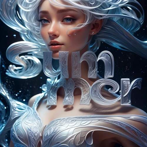 the snow queen,white rose snow queen,eternal snow,siren,suit of the snow maiden,white snowflake,sirens,fantasy portrait,sci fiction illustration,white swan,ice queen,submerged,blue snowflake,shimmer,submerge,summer snowflake,white silk,rosa ' amber cover,sinuous,swirling