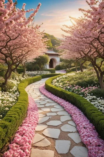japanese sakura background,pathway,japanese floral background,japan garden,the cherry blossoms,spring background,sakura tree,the mystical path,sakura trees,flower garden,spring blossoms,springtime background,flower background,sakura background,sakura blossom,blooming field,landscape background,flower carpet,spring in japan,spring blossom,Photography,General,Realistic