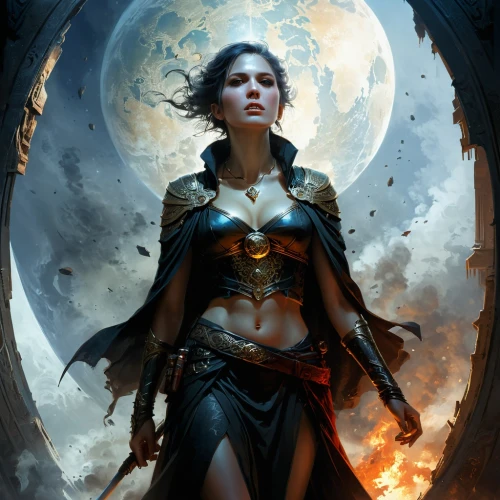 sorceress,heroic fantasy,warrior woman,fantasy woman,the enchantress,female warrior,dark elf,fantasy art,wonderwoman,goddess of justice,sci fiction illustration,priestess,fantasy portrait,fantasy picture,wonder woman,wonder woman city,zodiac sign libra,fantasy warrior,blue enchantress,arcanum,Conceptual Art,Fantasy,Fantasy 11