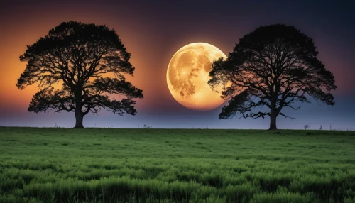 moonrise,moonlit night,hanging moon,moon photography,full moon,moonshine,moon and star background,moonlit,super moon,blue moon,moon at night,big moon,moonscape,lunar landscape,lone tree,moons,jupiter moon,moon night,the moon,isolated tree,Photography,General,Realistic
