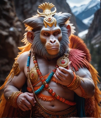 hanuman,ramayan,pachamama,sadhus,brahma,janmastami,hindu,ramayana,barong,shamanism,messenger of the gods,sadhu,ganesha,lord ganesha,shamanic,mohinga,tribal chief,tribal bull,marvel of peru,ganesh