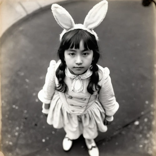 american snapshot'hare,white rabbit,easter bunny,vintage asian,vintage children,little bunny,rabbit ears,vintage girl,lubitel 2,little rabbit,gray hare,the little girl,white bunny,vintage angel,vintage halloween,little girl,rabbit,child portrait,bunny,brown rabbit,Photography,Black and white photography,Black and White Photography 15