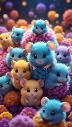 gumdrops,t-helper cell,hatchlings,coronaviruses,hedgehogs,mice,sea animals,microbe,school of fish,gum babies,cuddly toys,plush toys,plush figures,stuffed toys,cinema 4d,blood cells,kawaii animals,hedgehogs hibernate,cell division,kawaii frogs,Photography,General,Cinematic