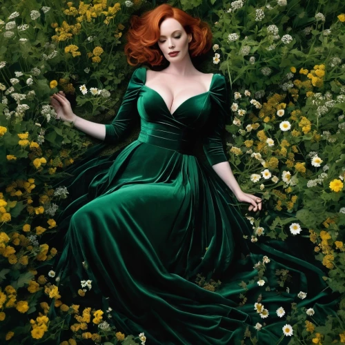 poison ivy,in green,green dress,flora,green,emerald,lilly of the valley,elegance,magnolia,fallen flower,vanity fair,fallen petals,green background,elizabeth i,maureen o'hara - female,holding flowers,daffodils,with roses,elegant,meryl streep,Illustration,Black and White,Black and White 07