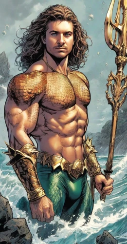 aquaman,sea god,god of the sea,sea man,poseidon,merman,poseidon god face,tarzan,heroic fantasy,barbarian,greek myth,ramayan,male character,greek mythology,perseus,moana,greek god,merfolk,hercules winner,el mar,Digital Art,Comic