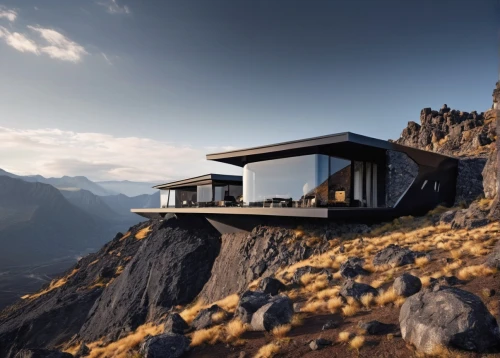 house in mountains,house in the mountains,cubic house,mountain hut,alpine hut,the cabin in the mountains,dunes house,mountain huts,mountain station,inverted cottage,cube stilt houses,alpine style,cube house,luxury property,luxury real estate,observation deck,holiday home,the observation deck,modern architecture,beautiful home,Photography,General,Realistic
