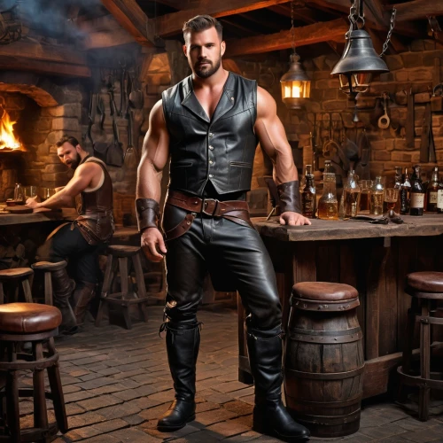 blacksmith,leather boots,bartender,barmaid,barman,thorin,tinsmith,male character,drover,hercules,winemaker,bodie,leather texture,black russian,steel-toed boots,haighlander,leather,steampunk,barware,rob roy,Photography,General,Fantasy