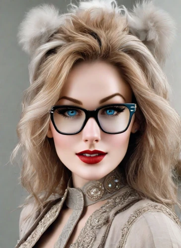 realdoll,librarian,reading glasses,feline look,cruella de ville,spectacles,with glasses,cartoon cat,lace round frames,ski glasses,doll cat,cruella,eyewear,eye glass accessory,fashion doll,glasses,meryl streep,spectacle,eye glasses,female doll,Photography,Realistic