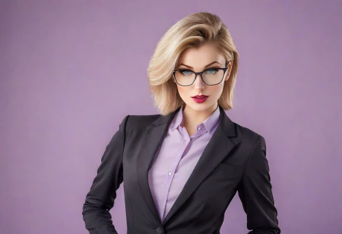 businesswoman,business woman,business girl,bussiness woman,secretary,librarian,fashion vector,business women,blur office background,businesswomen,female doctor,woman in menswear,portrait background,ceo,office worker,reading glasses,realdoll,purple background,female model,receptionist,Photography,Realistic