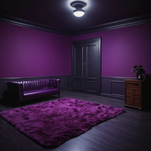 visual effect lighting,interior decoration,sleeping room,search interior solutions,interior design,bedroom,great room,light purple,purple,room lighting,dark cabinetry,rich purple,laminate flooring,danish room,3d rendering,purple wallpaper,3d render,wall,therapy room,modern room,Photography,General,Realistic