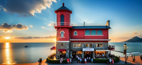 red lighthouse,montreux,amalfi,amalfi coast,positano,aeolian islands,lighthouse,seaside resort,capri,greek island,curacao,antalya,lake lucerne,house of the sea,turkey tourism,electric lighthouse,greek islands,seelturm,light house,campania,Photography,General,Realistic