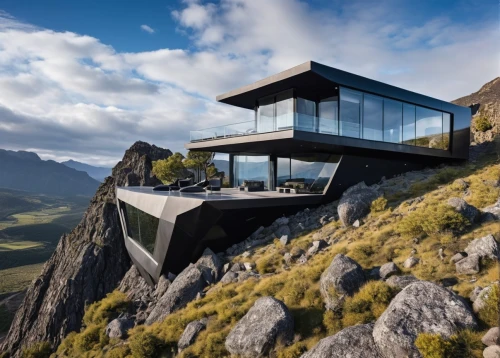 house in mountains,house in the mountains,cubic house,dunes house,mountain hut,cube house,modern architecture,the cabin in the mountains,alpine hut,modern house,mountain stone edge,alpine style,mountain huts,swiss house,mountain station,beautiful home,mountainside,glass rock,frame house,mirror house,Photography,General,Realistic