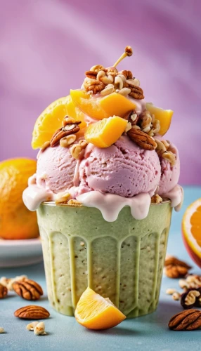 mandarin sundae,fruit ice cream,autumn cupcake,mandarin cake,sweet granadilla,food photography,soft ice cream cups,orange slice,citrus cake,orange cake,mystic light food photography,muisjes,muffin cups,cream cup cakes,semifreddo,mango pudding,nut-nougat cream,frozen dessert,beschuit met muisjes,cupcake background,Photography,General,Realistic