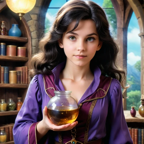 fairy tale character,isabella grapes,la violetta,princess sofia,clove,rapunzel,barmaid,merlin,emile vernon,fantasy portrait,apothecary,fantasy picture,fairy tale icons,librarian,rosa 'the fairy,apfelwein,grape seed oil,mead,eglantine,fairy tales,Photography,General,Cinematic