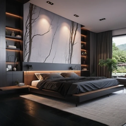 modern room,sleeping room,modern decor,great room,bedroom,room divider,canopy bed,contemporary decor,interior modern design,interior design,bed frame,guest room,japanese-style room,modern living room,interior decoration,livingroom,futon pad,wooden wall,sofa bed,modern style