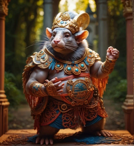 ori-pei,yogi,scandia gnome,anthropomorphized animals,rataplan,sultan,dwarf sundheim,dwarf armadillo,dwarf,babi panggang,rotglühender poker,aladha,szymbark,kobold,forest king lion,emperor,anthropomorphic,king caudata,goki,paysandisia archon