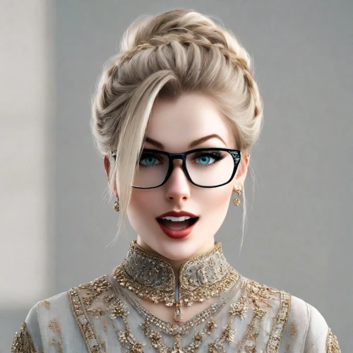 librarian,lace round frames,victorian lady,elsa,reading glasses,updo,spectacles,victorian style,custom portrait,linden blossom,audrey,vintage girl,kim,retro woman,glasses,specs,with glasses,retro girl,silver framed glasses,eye glasses,Photography,Realistic