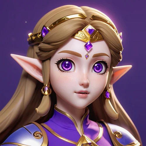 violet head elf,elf,princess' earring,precious lilac,malva,custom portrait,mezzelune,twitch icon,viola,lavendar,mara,libra,lakshmi,crown render,tiara,elven,vanessa (butterfly),fantasy portrait,elza,cosmetic,Photography,General,Realistic