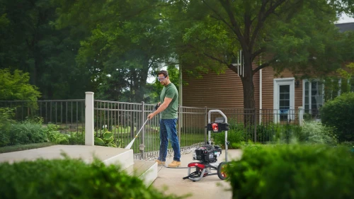 string trimmer,walk-behind mower,lawn mower robot,dad and son outside,lawn aerator,mobility scooter,mowing the grass,child in park,mowing,lawnmower,tree watering,lawn mower,gardener,battery mower,bicycle trailer,grass cutter,girl and boy outdoor,motorized scooter,stroller,landscaping