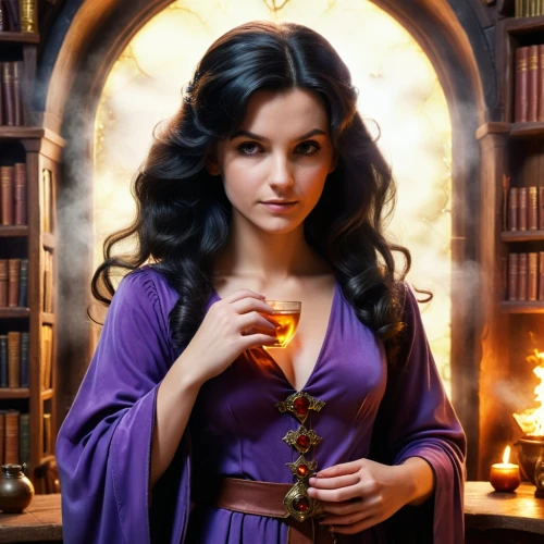 la violetta,sorceress,celtic woman,gothic portrait,the first sunday of advent,the second sunday of advent,librarian,rapunzel,the third sunday of advent,cepora judith,clove,priestess,fantasy picture,portrait of christi,purple and gold,purple,zodiac sign libra,fantasy portrait,libra,daphne,Photography,General,Cinematic