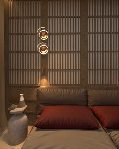 japanese-style room,ryokan,wooden shutters,bamboo curtain,wall lamp,window treatment,japanese lamp,tatami,shutters,window with shutters,japanese paper lanterns,window blinds,japanese patterns,ambient lights,wall light,3d render,render,deco,japanese-style,sleeping room