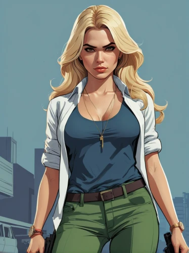 female doctor,game illustration,girl with gun,girl with a gun,sci fiction illustration,blonde woman,femme fatale,rosa ' amber cover,vector illustration,woman holding gun,female worker,marina,game art,main character,vector girl,holding a gun,comic character,librarian,head woman,female nurse,Illustration,Vector,Vector 02