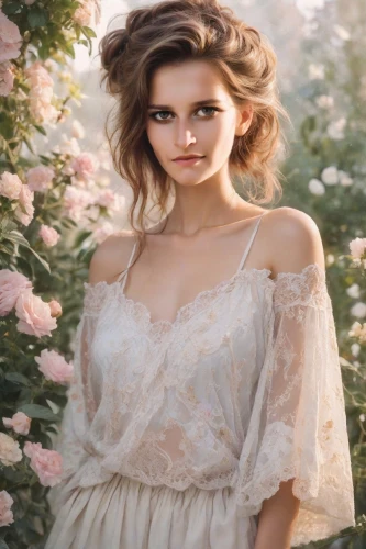 romantic look,girl in flowers,beautiful girl with flowers,jessamine,romantic portrait,vintage floral,peach rose,bridal clothing,linden blossom,flower background,flower girl,floral background,femininity,enchanting,scent of roses,with roses,floral,young woman,peach flower,wild roses,Photography,Realistic