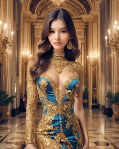 dress doll,elegant,elegance,realdoll,gown,miss vietnam,doll paola reina,doll dress,female doll,agent provocateur,royal,fashion doll,blue dress,asian vision,model doll,gold jewelry,persian,eurasian,gold color,golden crown,Photography,Realistic