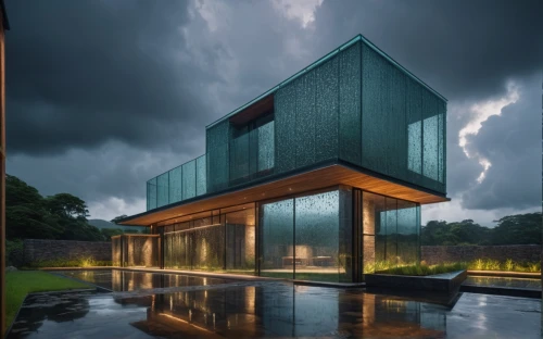 glass facade,cubic house,cube house,modern architecture,corten steel,mirror house,structural glass,glass building,glass wall,glass facades,timber house,cube stilt houses,modern house,glass blocks,frame house,archidaily,metal cladding,water cube,dunes house,futuristic architecture,Photography,General,Fantasy