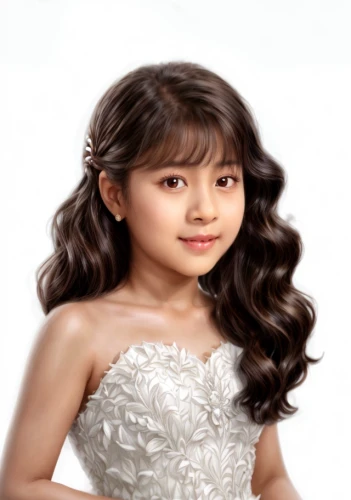 songpyeon,first communion,portrait background,little girl fairy,princess sofia,melody,lotte,child fairy,image editing,edit icon,tan chen chen,mt seolark,debutante,children's photo shoot,girl on a white background,asian semi-longhair,doll's facial features,child girl,little girl,3d rendered