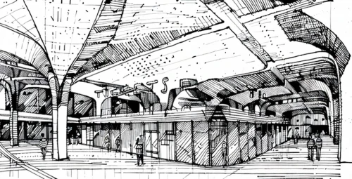 cross-section,cross section,pencils,futuristic architecture,panopticon,mono-line line art,roof structures,kirrarchitecture,naval architecture,cross sections,escher,archidaily,architecture,house drawing,wireframe,japanese architecture,orthographic,ancient roman architecture,wireframe graphics,airships,Design Sketch,Design Sketch,None