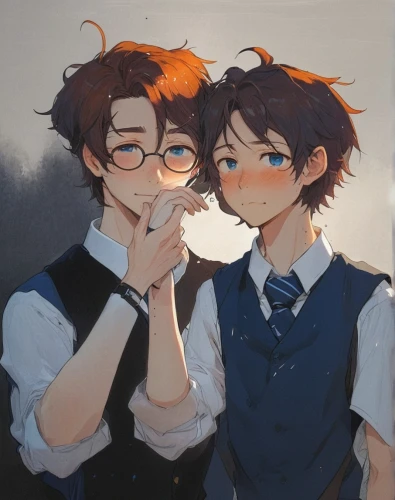 young birds,bird robins,cheek kissing,kumquats,forget-me-not,tender,orange scent,bowtie,clementines,forget-me-nots,grooms,orange juice,two glasses,whispering,bow-tie,hairstyles,mandarins,small birds,sweethearts,crop,Illustration,Japanese style,Japanese Style 10