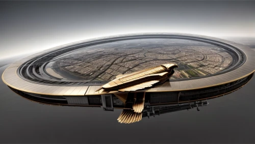 helipad,orrery,flying saucer,astronomical clock,mobile sundial,parabolic mirror,sun dial,sky space concept,sundial,gyroscope,saucer,highway roundabout,world clock,musical dome,chronometer,turntable,circular ring,futuristic landscape,handpan,aerial landscape