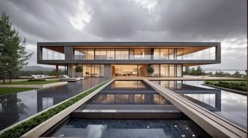 modern house,modern architecture,dunes house,contemporary,luxury property,cube house,pool house,residential house,timber house,beautiful home,luxury home,glass facade,house shape,house by the water,glass wall,cubic house,house with lake,private house,large home,villa,Photography,General,Realistic