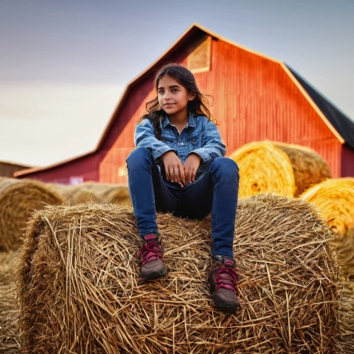 farm girl,straw bales,straw bale,farm background,farm set,woman of straw,farmworker,countrygirl,girl in overalls,round straw bales,straw field,straw harvest,girl sitting,straw roofing,roumbaler straw,hay stack,portrait photography,photographing children,farm animal,girl with bread-and-butter,Conceptual Art,Daily,Daily 02