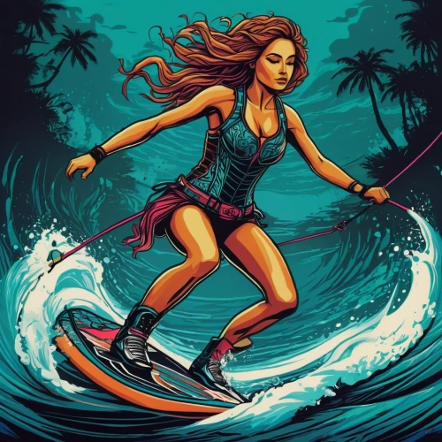 kite boarder wallpaper,wakesurfing,hula,wakeboarding,surfing,waterskiing,kitesurfer,moana,water ski,surfer,surfboard shaper,surf,stand up paddle surfing,surfer hair,slalom skiing,mermaid vectors,surfboard,surfers,jet ski,paddleboard,Illustration,Realistic Fantasy,Realistic Fantasy 25