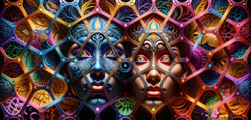 psychedelic art,kaleidoscope art,tribal masks,multicolor faces,color dogs,fractal art,shamanic,kaleidoscope,fractals art,canines,african masks,meridians,masks,kaleidoscopic,animal faces,shamanism,apophysis,kaleidoscope website,fractalius,hallucinogenic