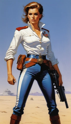 woman holding gun,girl with gun,girl with a gun,dune 45,gunfighter,retro women,the sandpiper general,female doctor,lady medic,holding a gun,desert rose,retro woman,female nurse,girl on the dune,the sandpiper combative,policewoman,kosmea,sci fiction illustration,female worker,1940 women,Illustration,American Style,American Style 07