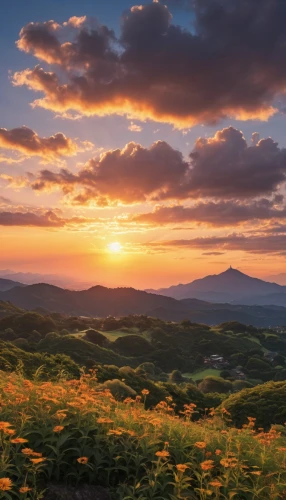 aso kumamoto sunrise,the chubu sangaku national park,japan's three great night views,hokkaido,blue ridge mountains,japanese mountains,shimane peninsula,japan landscape,beautiful japan,bieszczady,shenandoah valley,jeju island,spring in japan,tuscany,kamchatka,provence,altyn-emel national park,mountain sunrise,fuji mountain,carpathians,Photography,General,Realistic