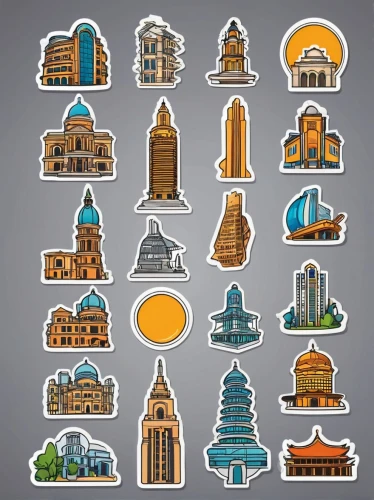 paris clip art,clipart sticker,houses clipart,usa landmarks,city buildings,city cities,set of icons,chinese icons,icon set,landmarks,stickers,metropolises,bangkok,memphis shapes,city blocks,cities,beautiful buildings,vector images,kaohsiung city,hanoi,Unique,Design,Sticker