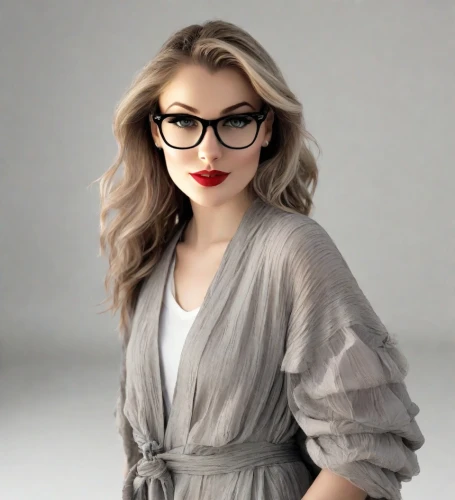 with glasses,glasses,reading glasses,silver framed glasses,librarian,eye glasses,spectacles,lace round frames,madonna,eyeglasses,eyewear,specs,romantic look,women fashion,red lips,hipster,red green glasses,geek,smart look,beautiful woman,Photography,Realistic