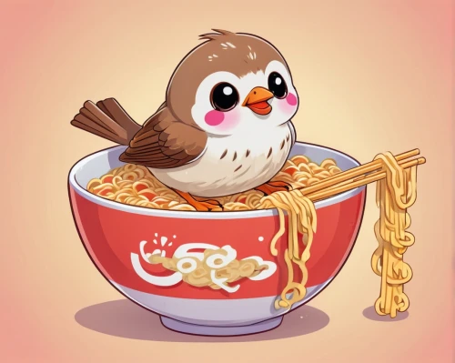 noodle bowl,ramen,noodle soup,kawaii owl,noodles,noodle image,udon,ramen in q1,congee,soba,feast noodles,katsudon,pasta e fagioli,oatmeal,owl background,kawaii food,oat,flying noodles,japanese noodles,chinese noodles,Illustration,Japanese style,Japanese Style 02