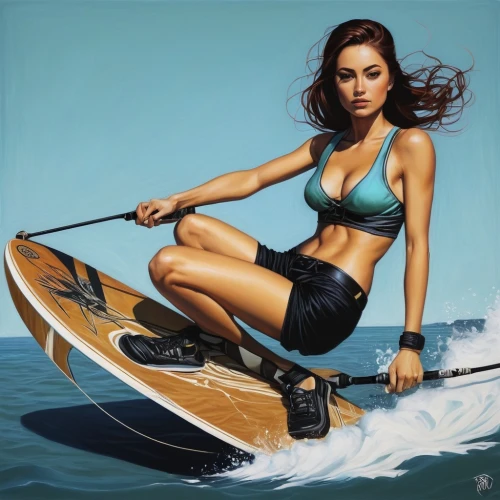 paddleboard,waterskiing,water ski,paddle board,jet ski,stand up paddle surfing,girl on the boat,wakesurfing,paddler,surf kayaking,kayaker,watercraft,kitesurfer,water sport,surfboat,wakeboarding,standup paddleboarding,kayak,slalom skiing,sea kayak,Illustration,Realistic Fantasy,Realistic Fantasy 07